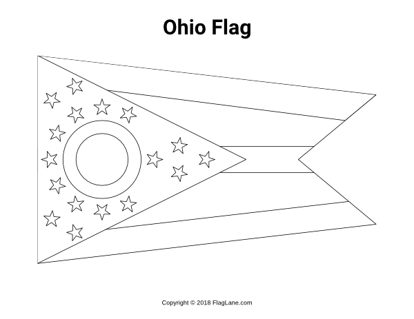 Free printable ohio flag coloring page download it at httpsflaglane coloring