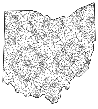 Ohio â map outline printable state shape stencil pattern â diy projects patterns monograms designs templates