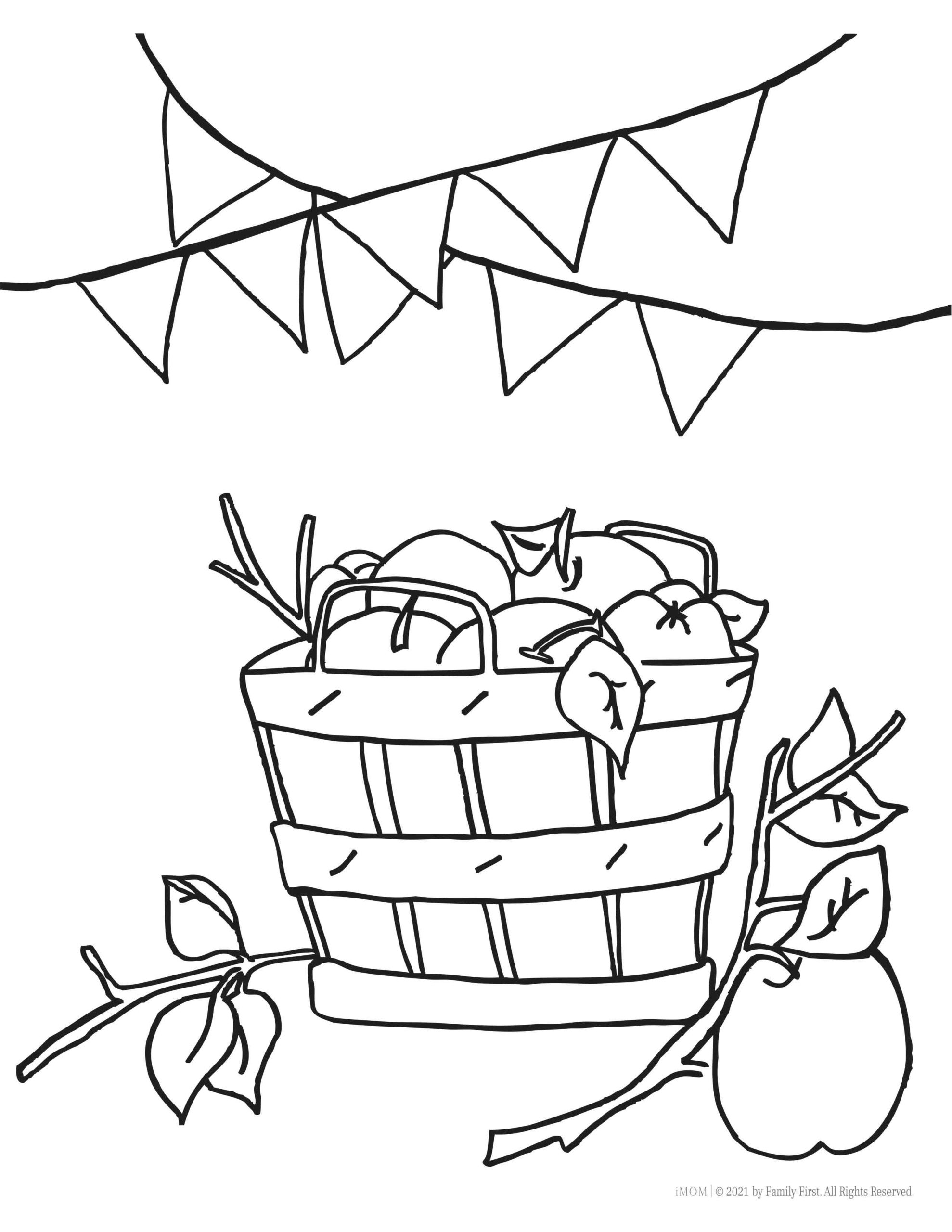 Printable fall coloring pages