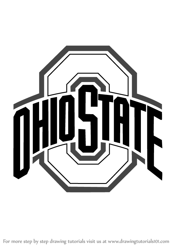 How to draw ohio state buckeyes logo logos and mascots step by step