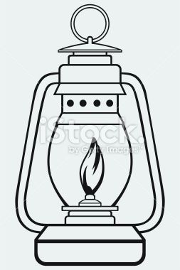 Camp lantern black lamps oil lamps clip art