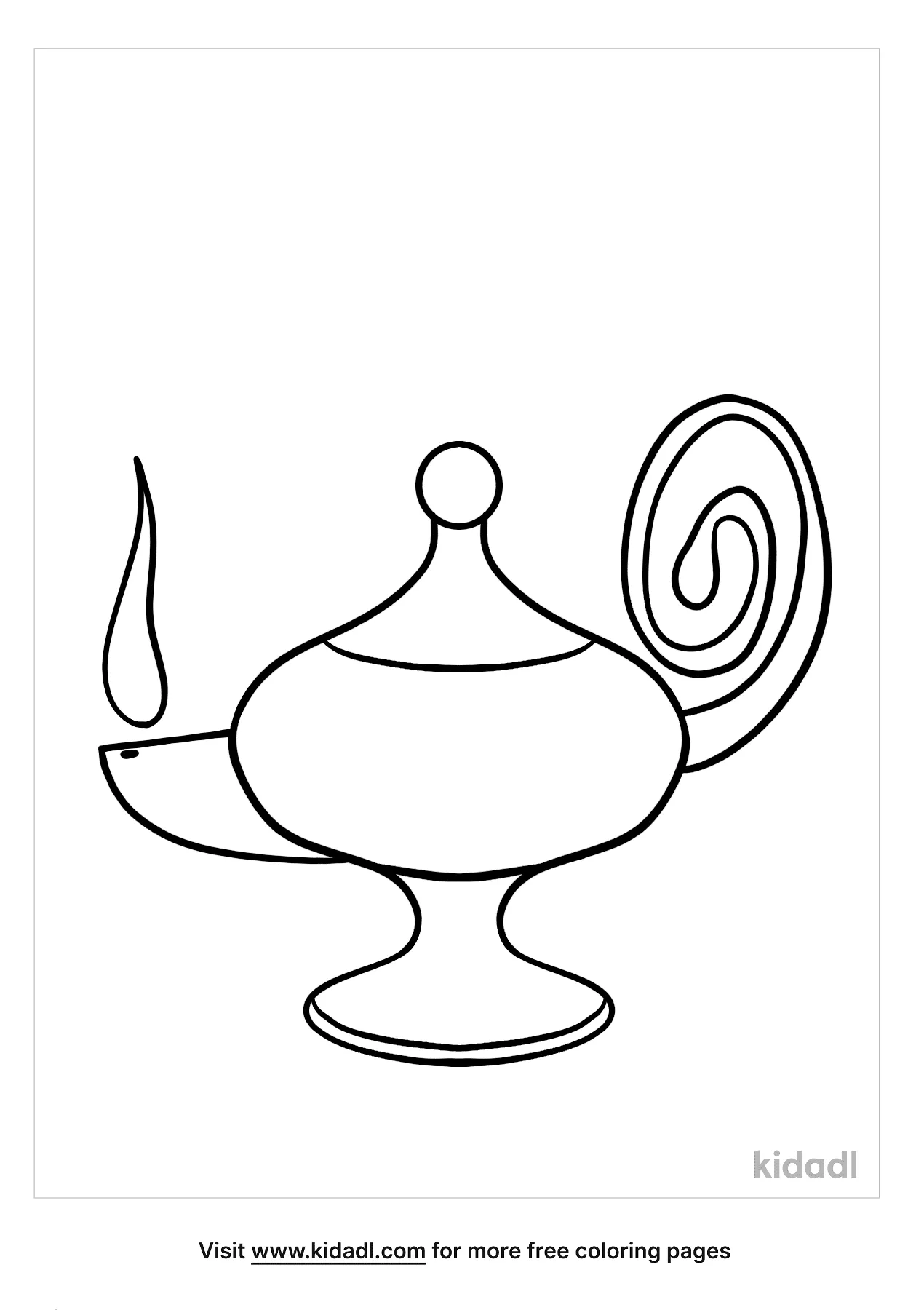 Free oil lamp coloring page coloring page printables