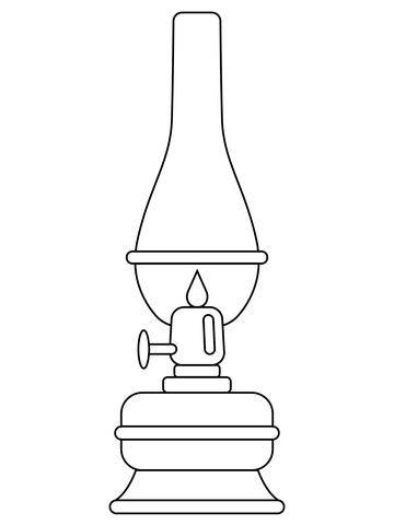 Oil lamp coloring page free printable coloring pages