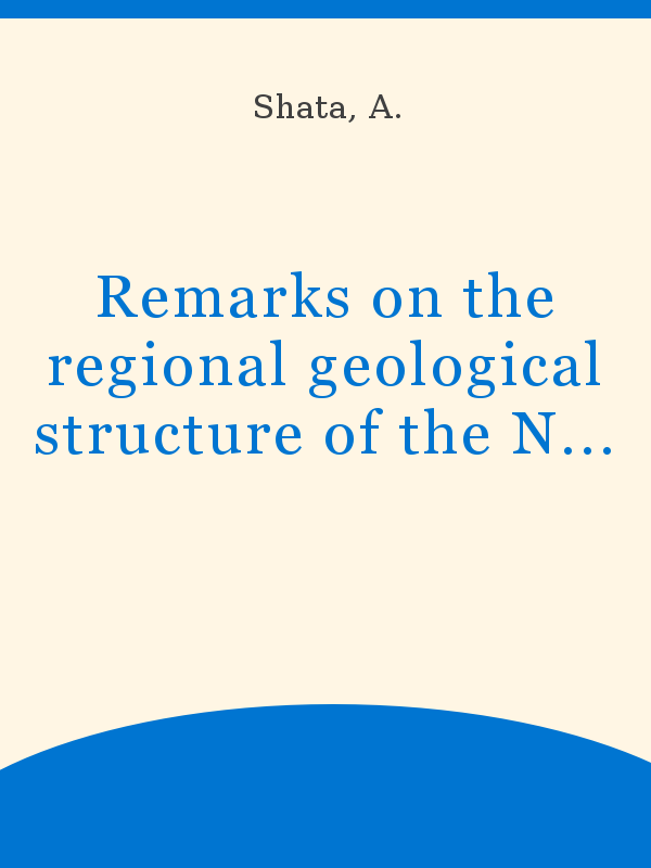 Remarks on the regional geological structure of the nile delta