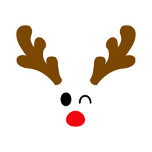 Santa and raindeer color vector illustration public domain vectors