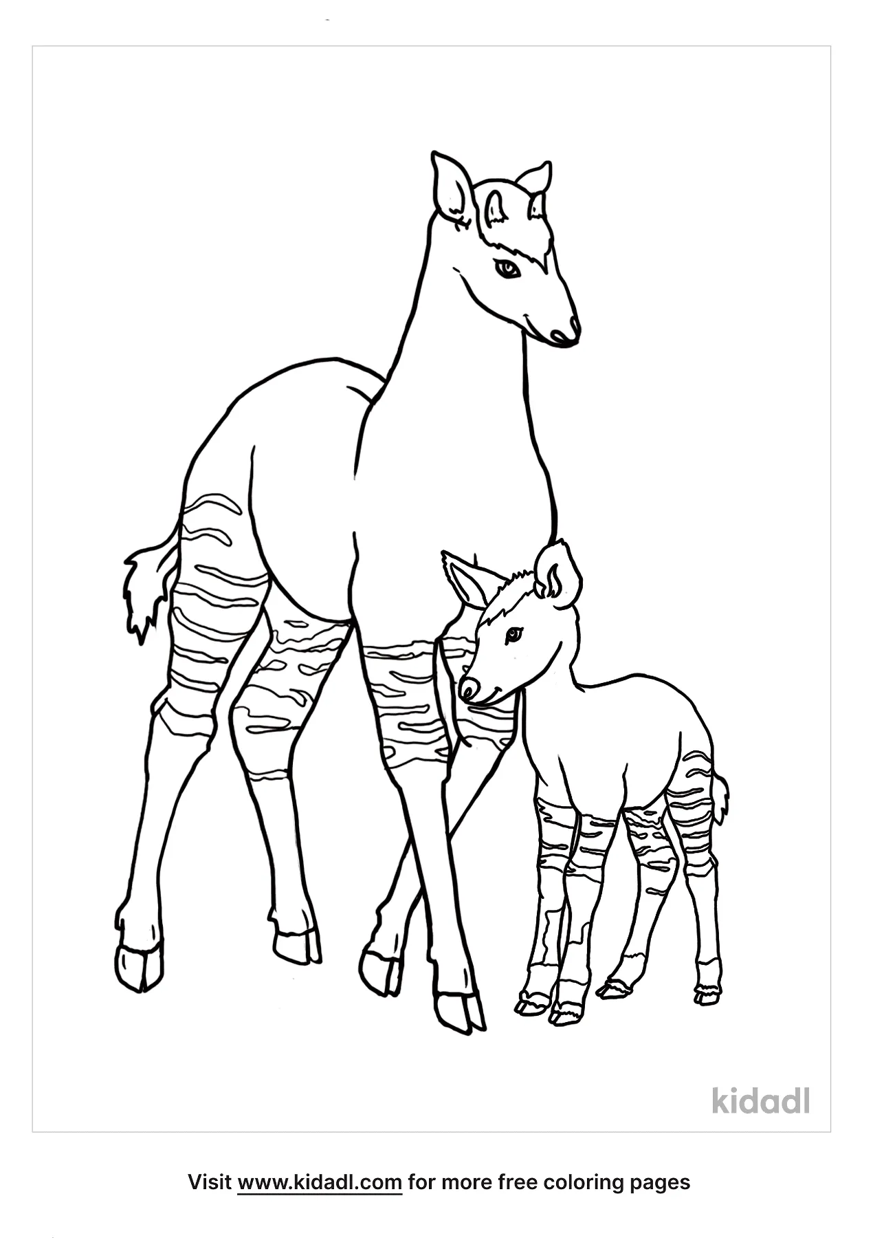 Free okapi coloring page coloring page printables