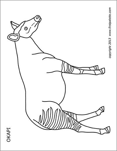 Animal printables page free printable templates coloring pages firstpalette coloring pages animal printables giraffe coloring pages