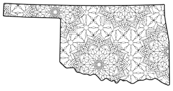 Oklahoma â map outline printable state shape stencil pattern â diy projects patterns monograms designs templates