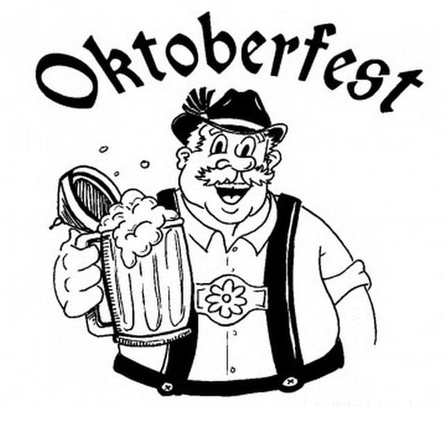 Oktoberfest image coloring page