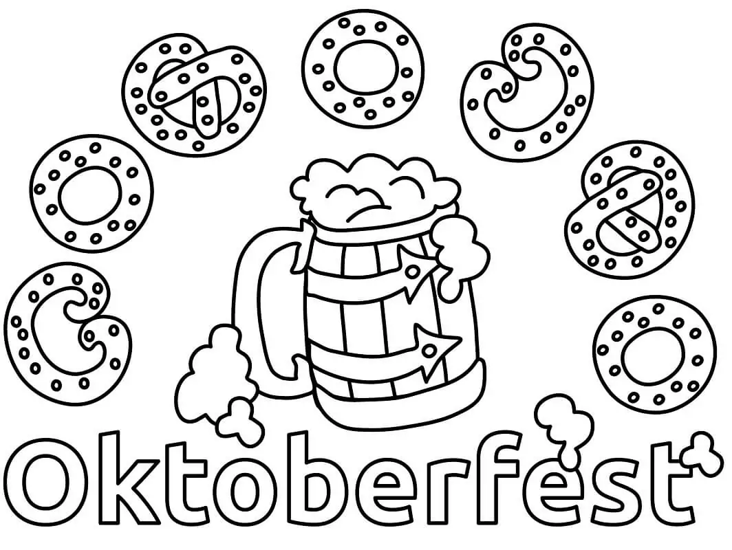 Oktoberfest coloring page