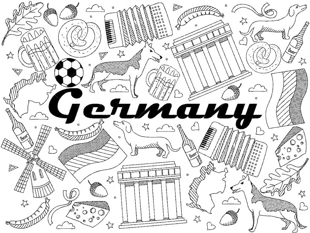 Germany coloring pages