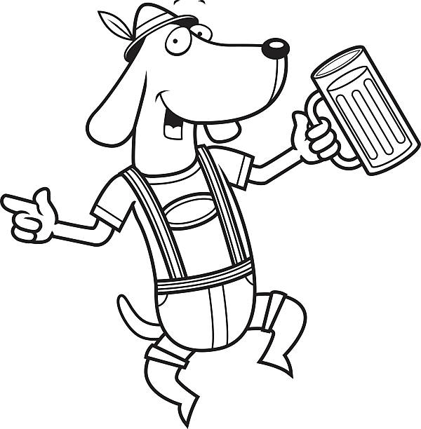 Dog oktoberfest stock illustrations royalty