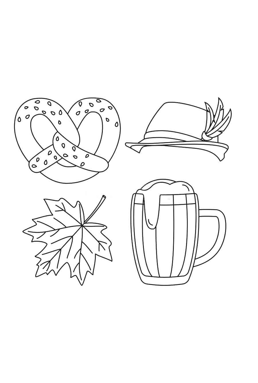 Oktoberfest coloring page