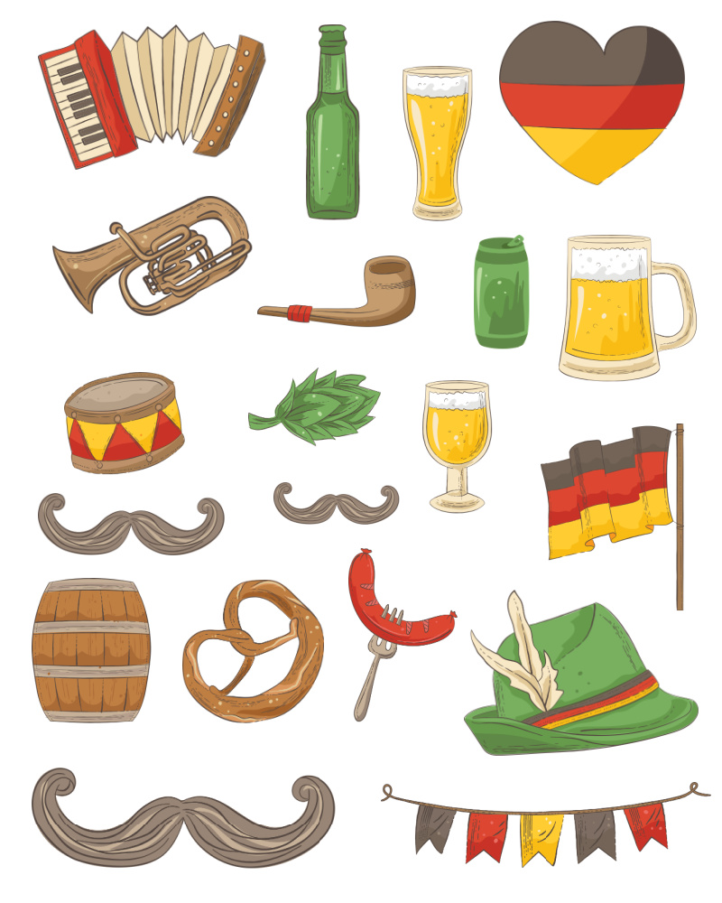 Free printable oktoberfest stickers