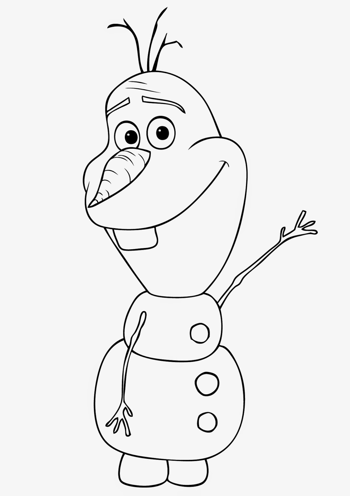 Frozens olaf coloring pages