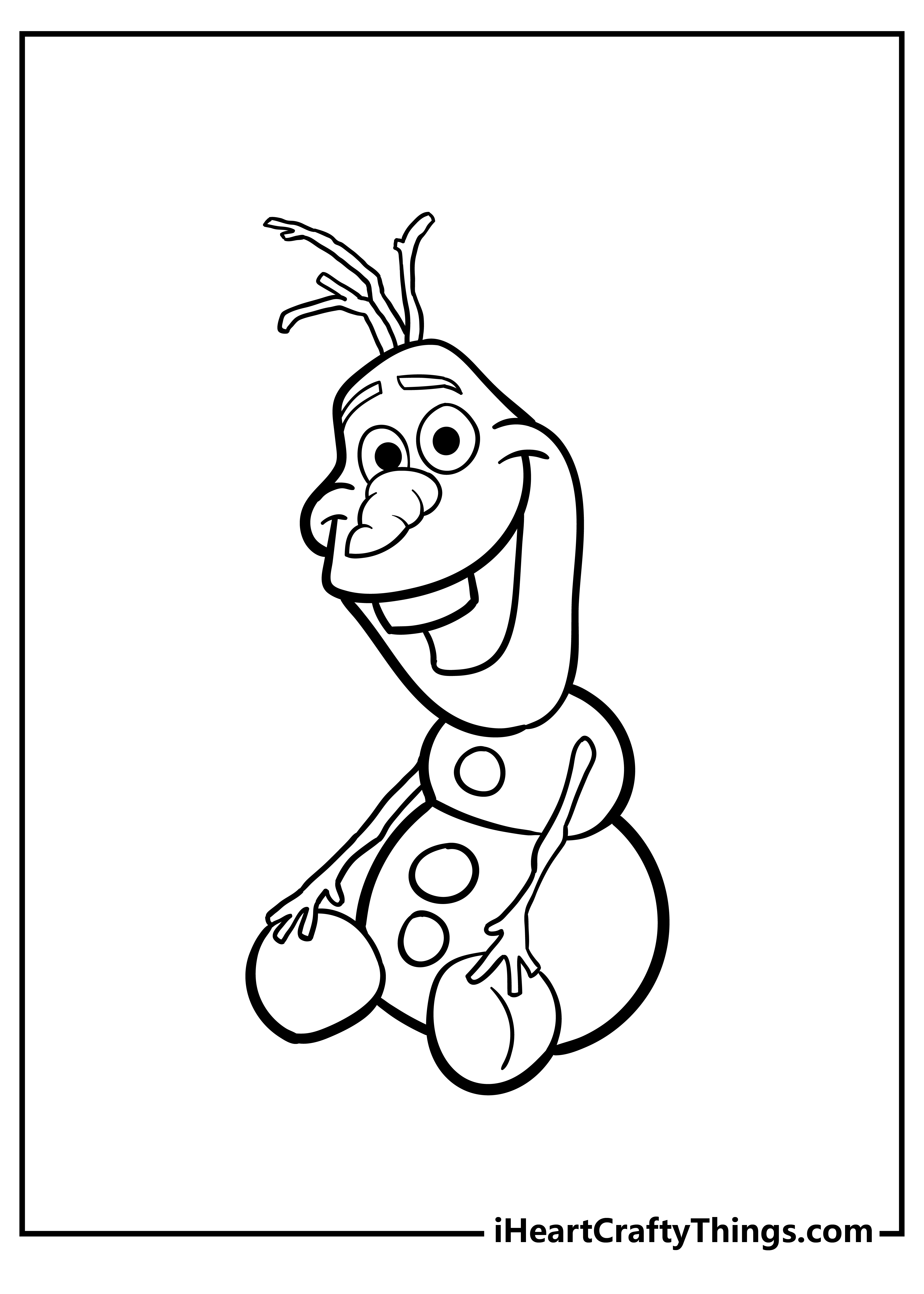 Olaf coloring pages free printables