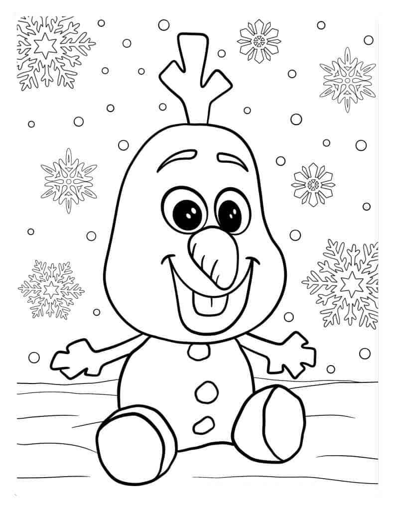 Olaf coloring pages by coloringpageswk on