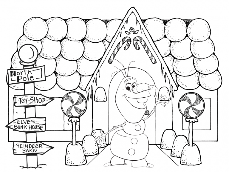 Frozens olaf coloring pages