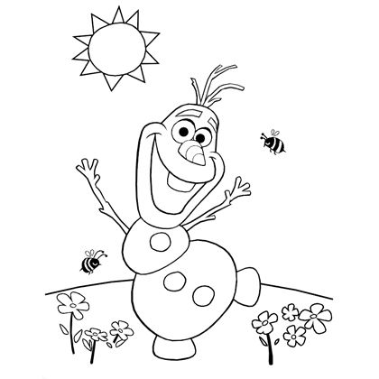 Coloring pages olaf coloring page