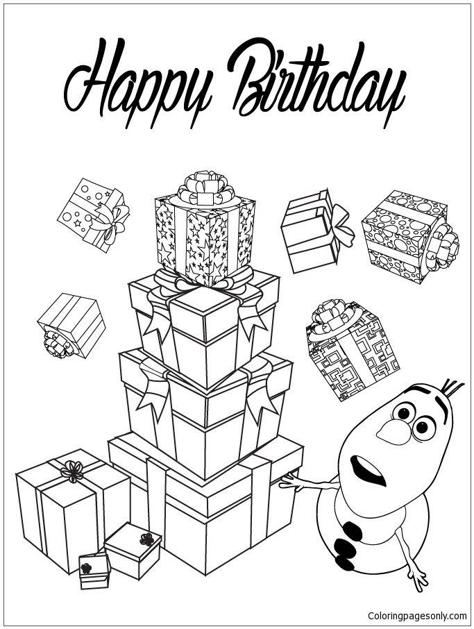 Olaf coloring pages printable for free download