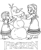 Olaf frozen coloring page for christmas