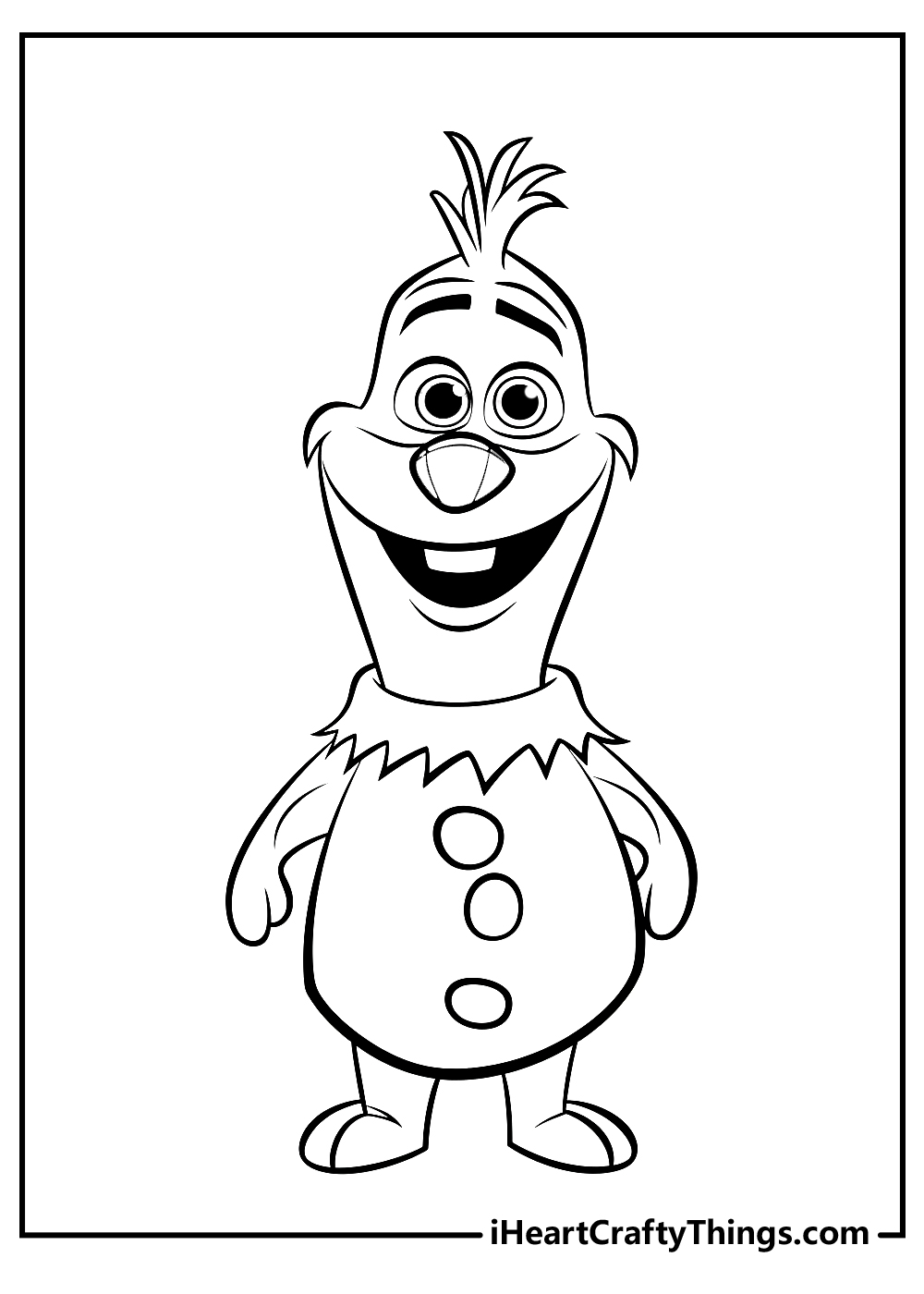 Olaf coloring pages free printables