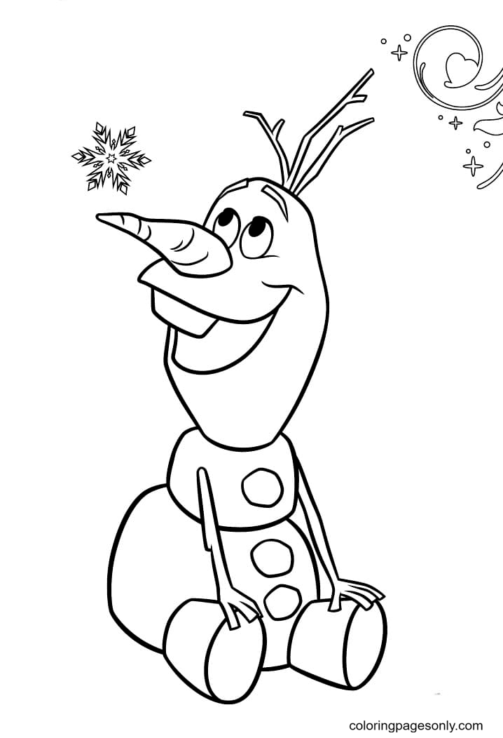 Olaf coloring pages printable for free download