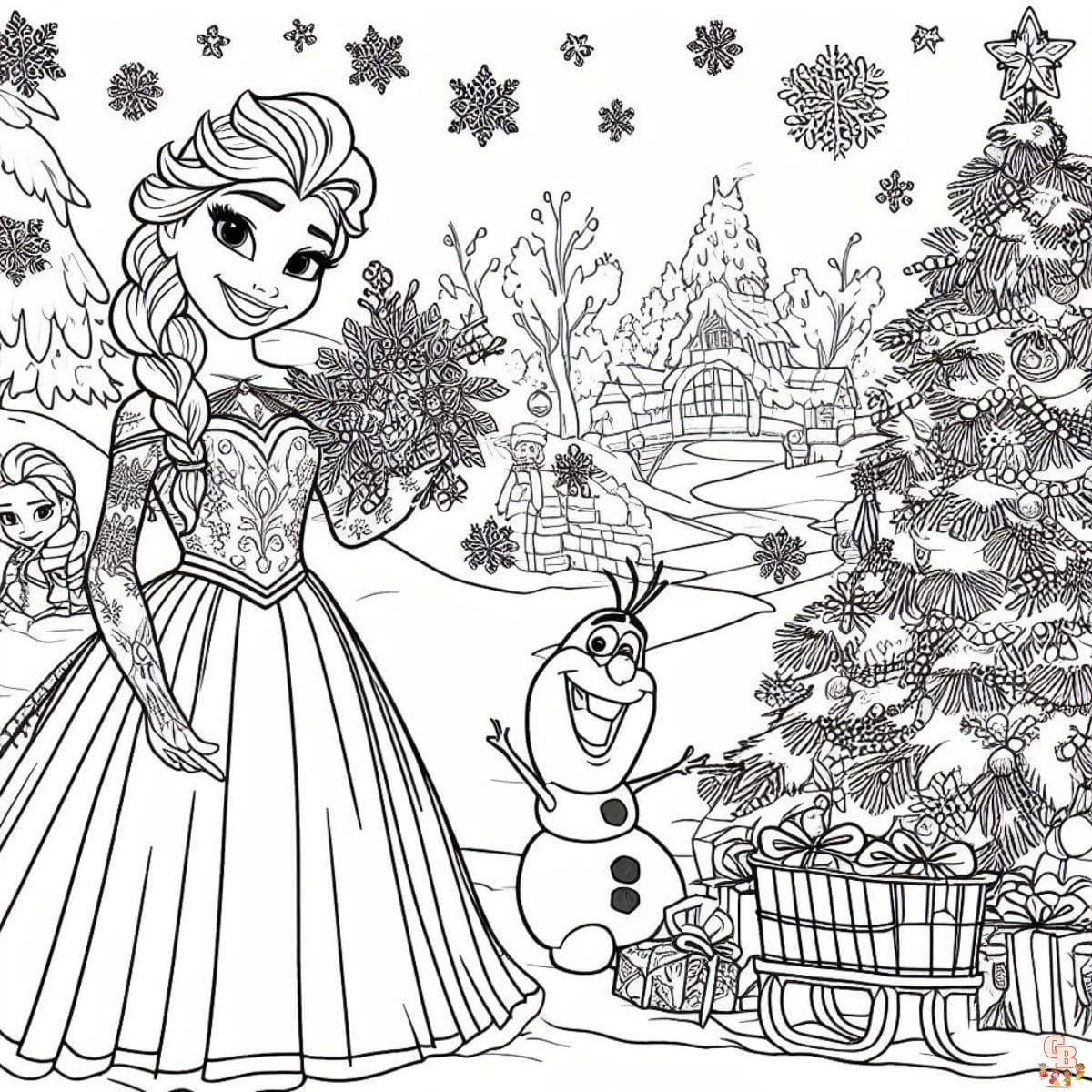 Bring the magic of frozen to life with free coloring pages