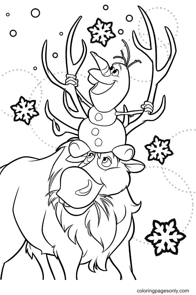 Olaf coloring pages printable for free download