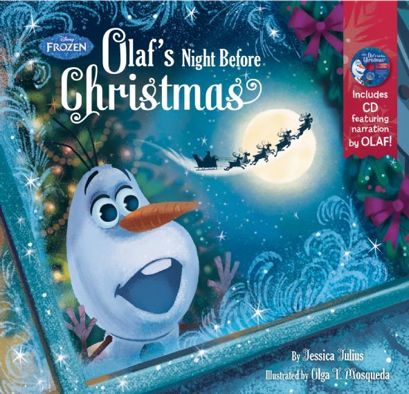 Olafs night before christmas book cd by