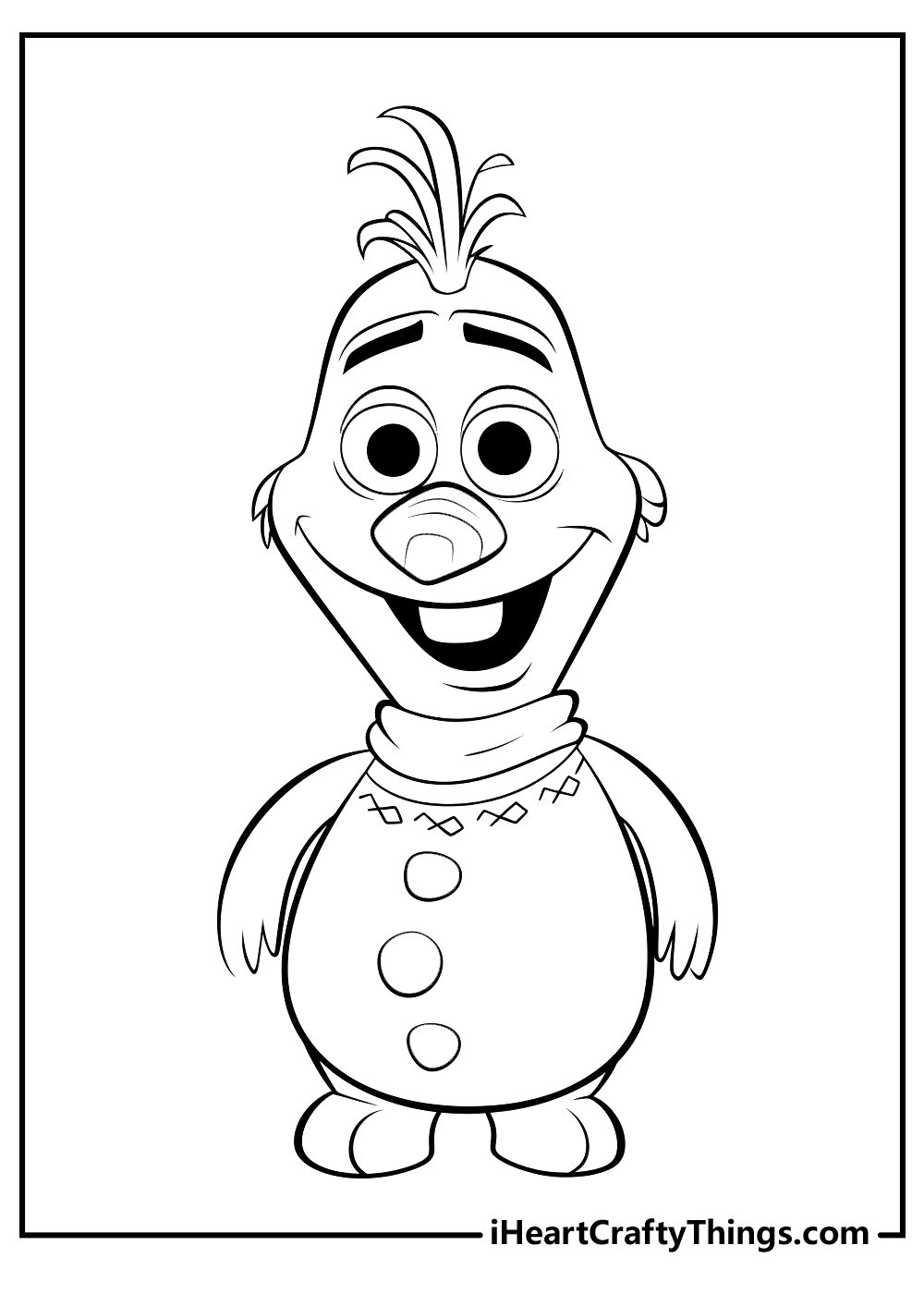 Olaf coloring pages free printables