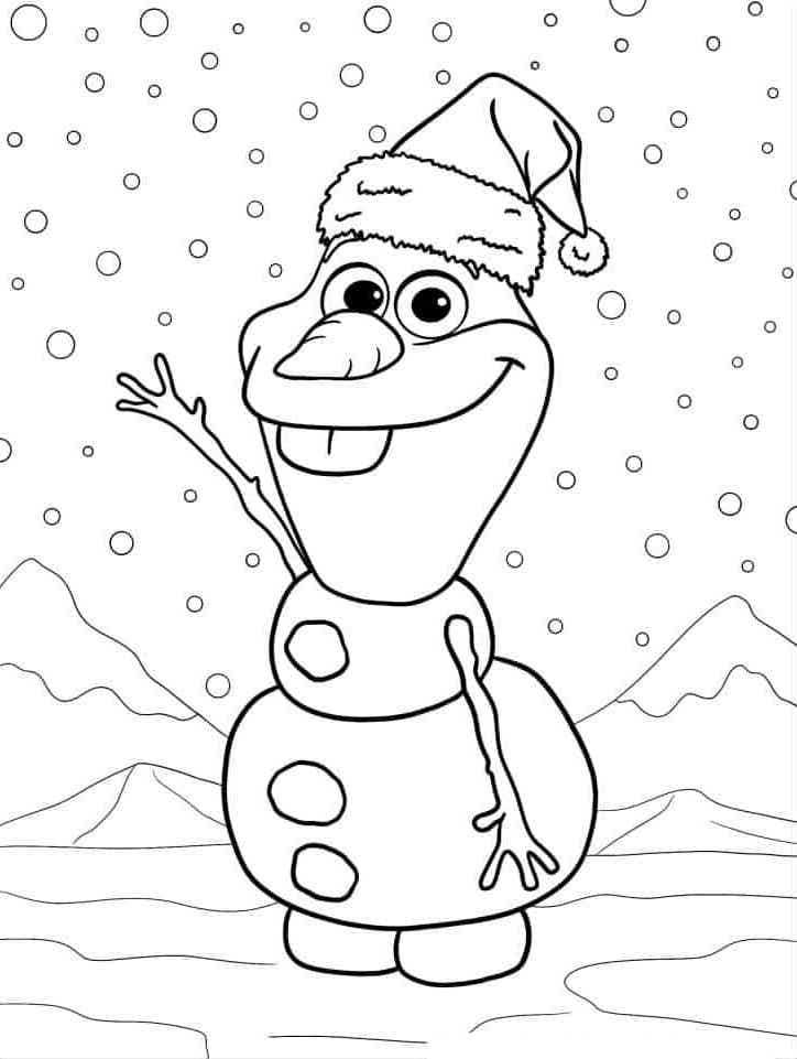 Olaf coloring pages by coloringpageswk on