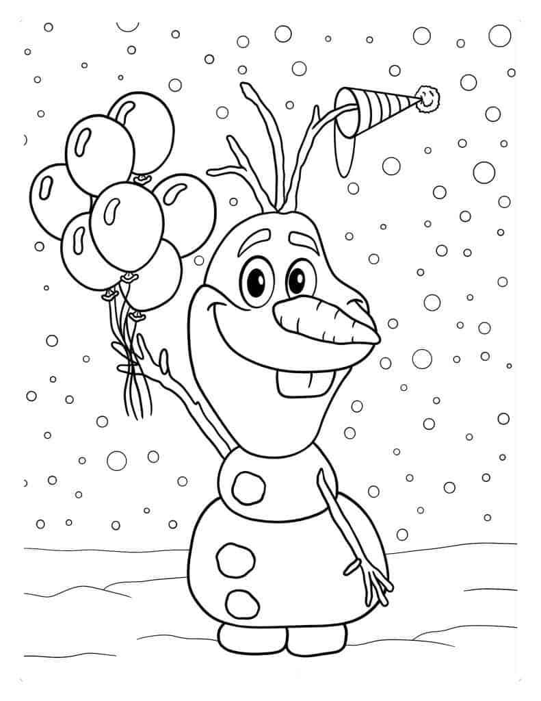 Olaf coloring pages by coloringpageswk on