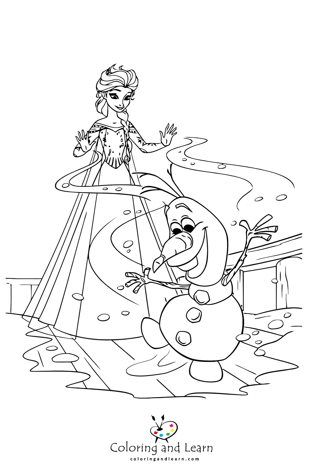 Elsa coloring pages