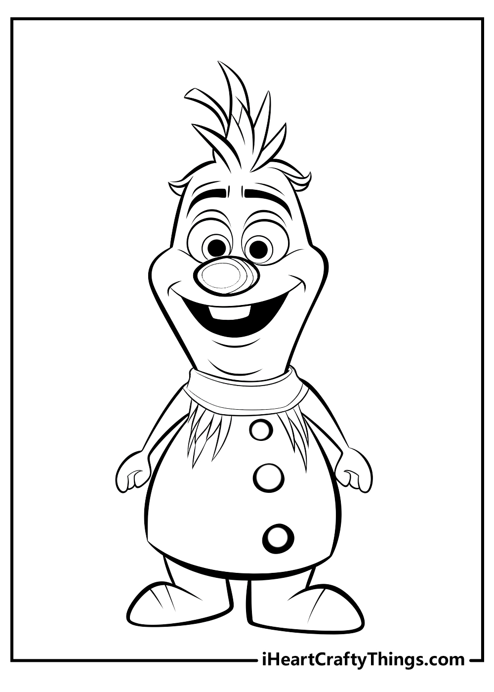 Olaf coloring pages free printables