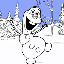 Olaf coloring pages