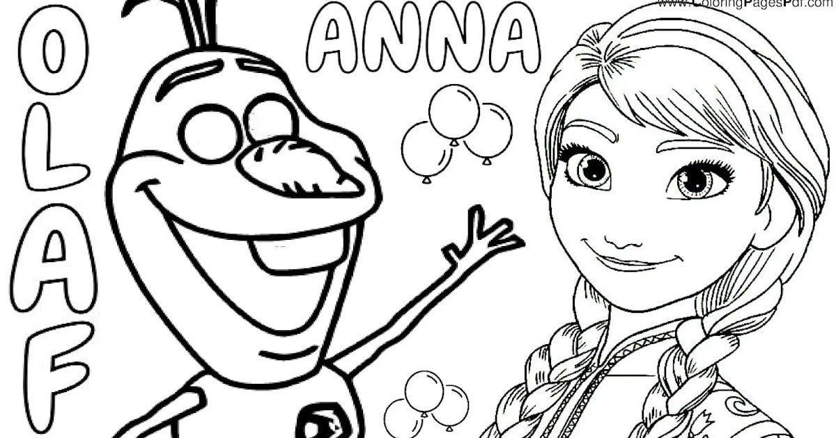 Anna olaf coloring pages rcoloringpagespdf