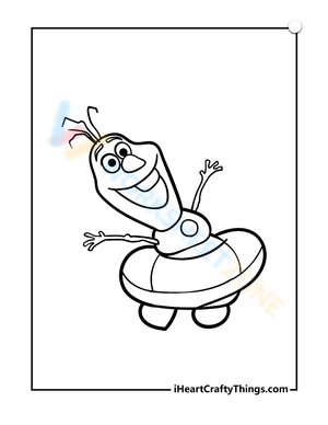 Free collection of olaf coloring pages for kids