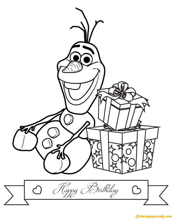 Olaf coloring pages printable for free download