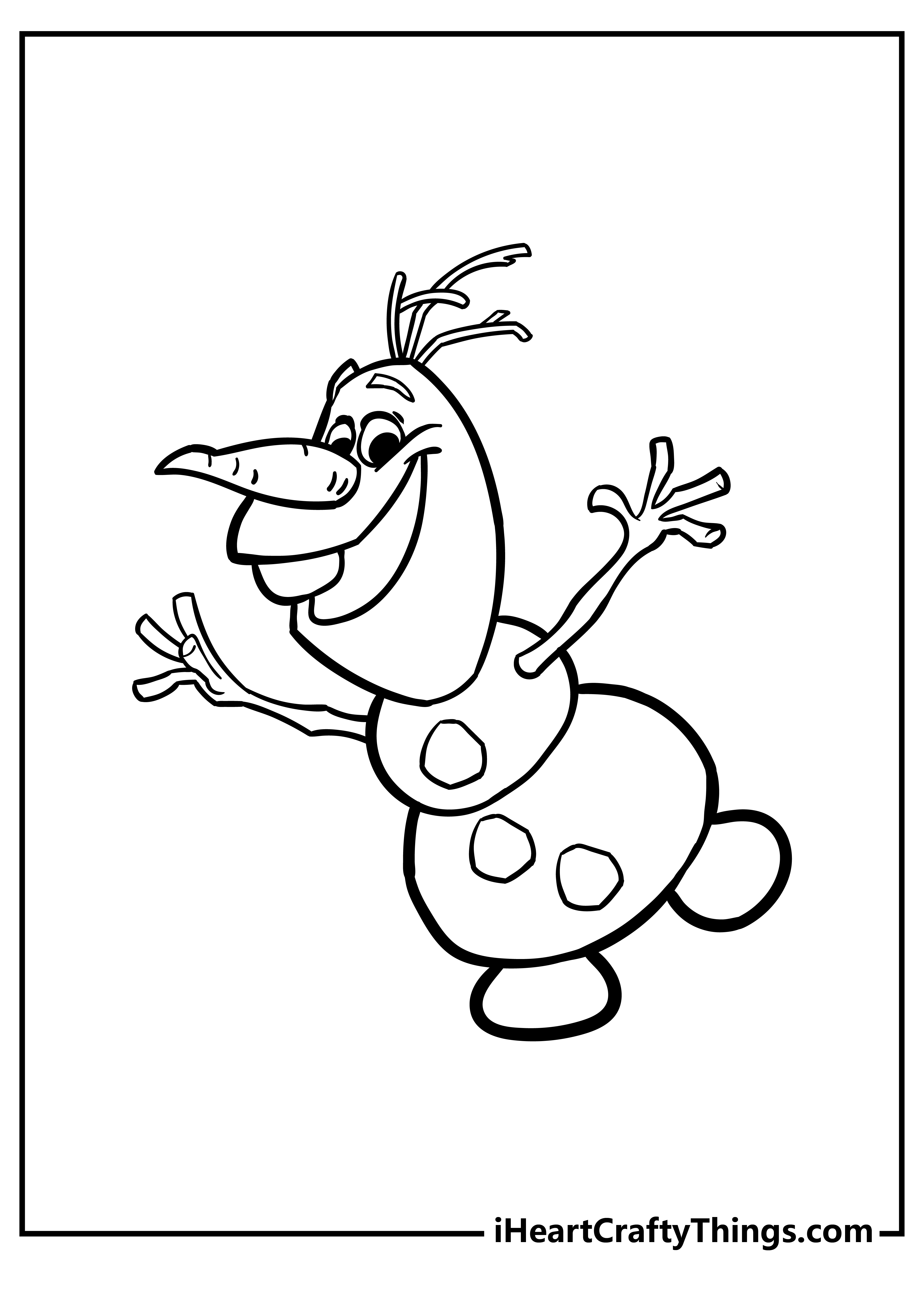 Olaf coloring pages free printables