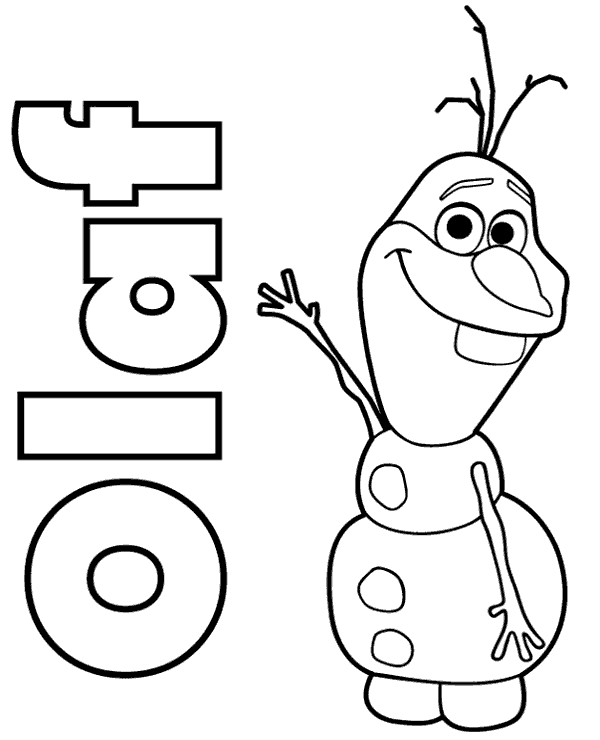 Olaf coloring sheet snowman frozen