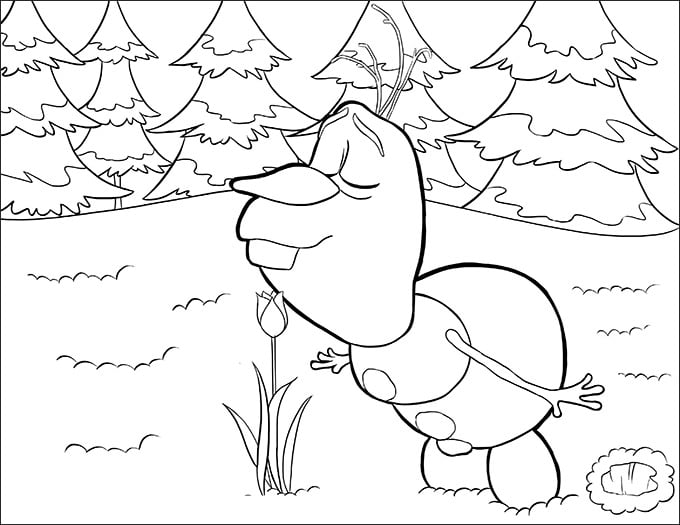 Frozen coloring page s