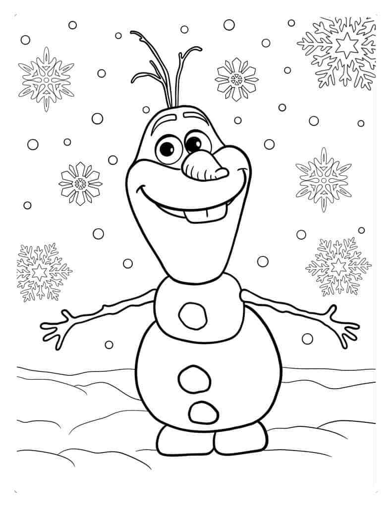 Olaf coloring pages by coloringpageswk on