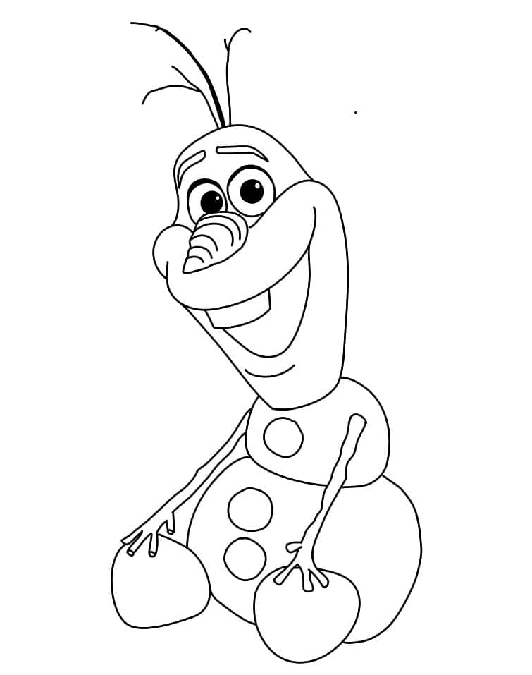 Olaf coloring pages