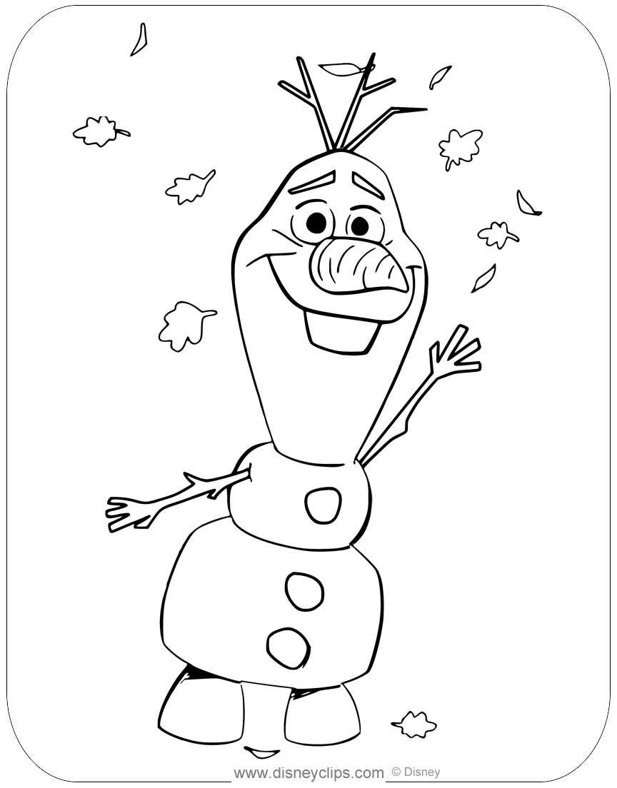 Frozen coloring pages