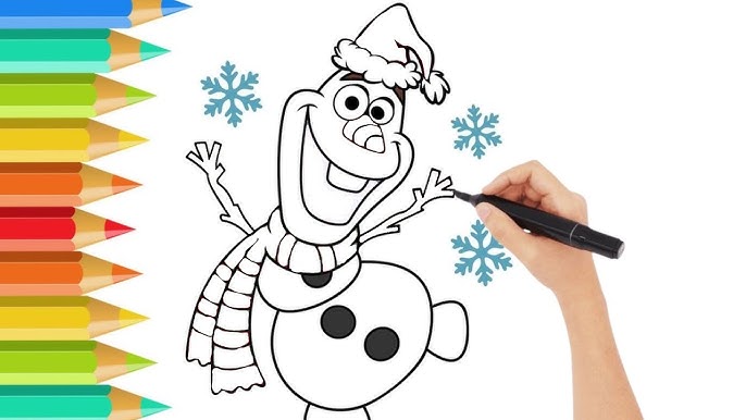 Olaf frozen disney coloring book