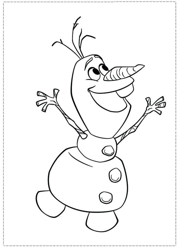 Cute olaf coloring pages pdf