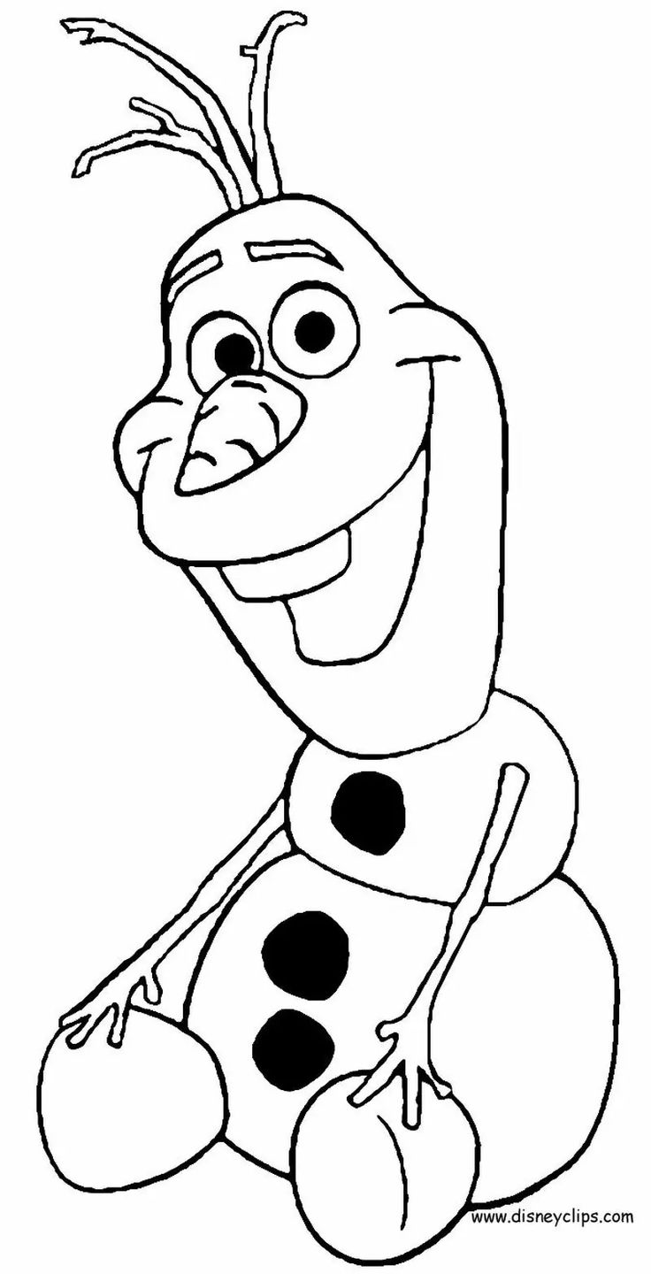 Cute olaf coloring pages pdf