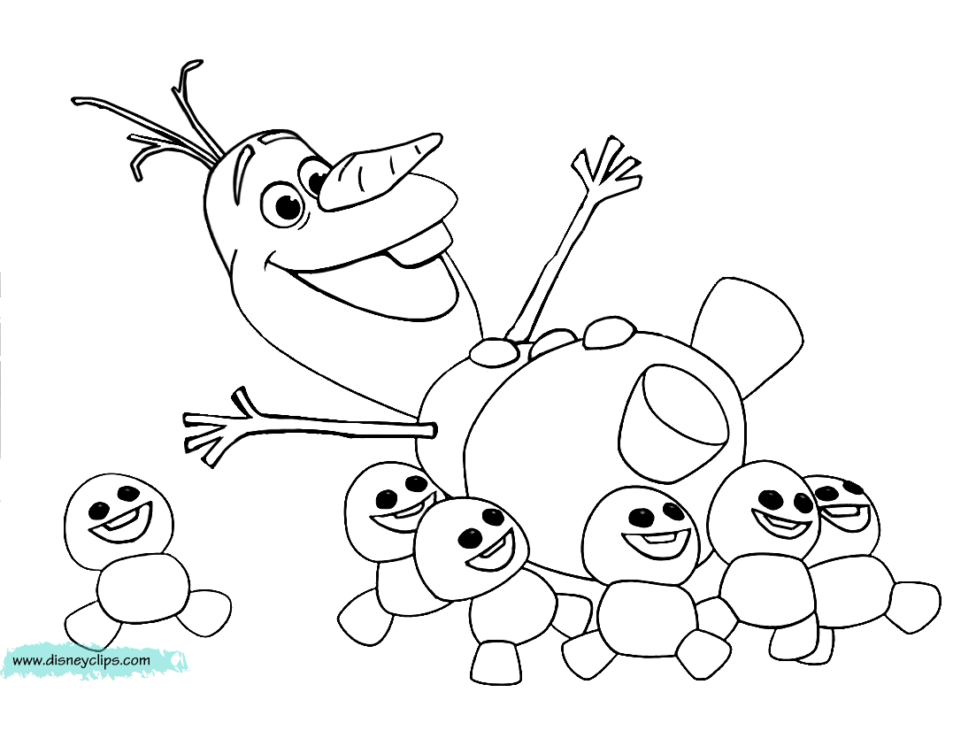 Frozen coloring pages