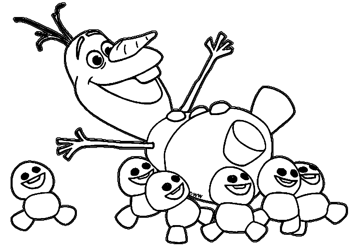 Frozens olaf coloring pages